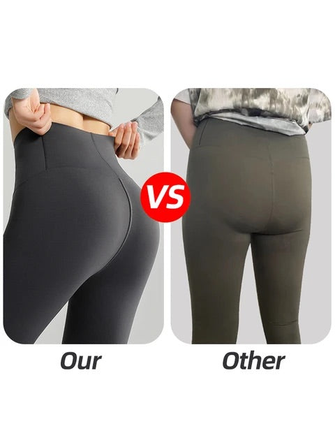 WinterWarm High-Waist Leggings Push Up