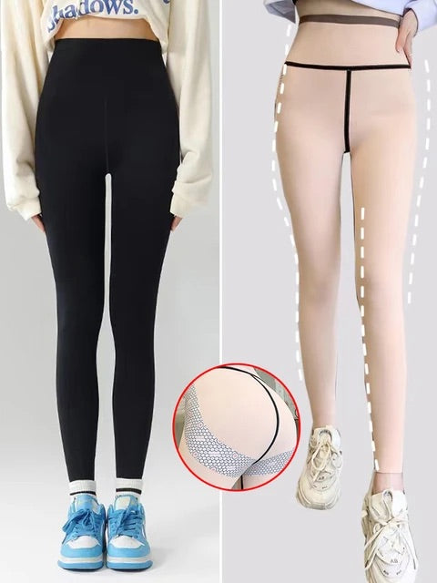 WinterWarm High-Waist Leggings Push Up