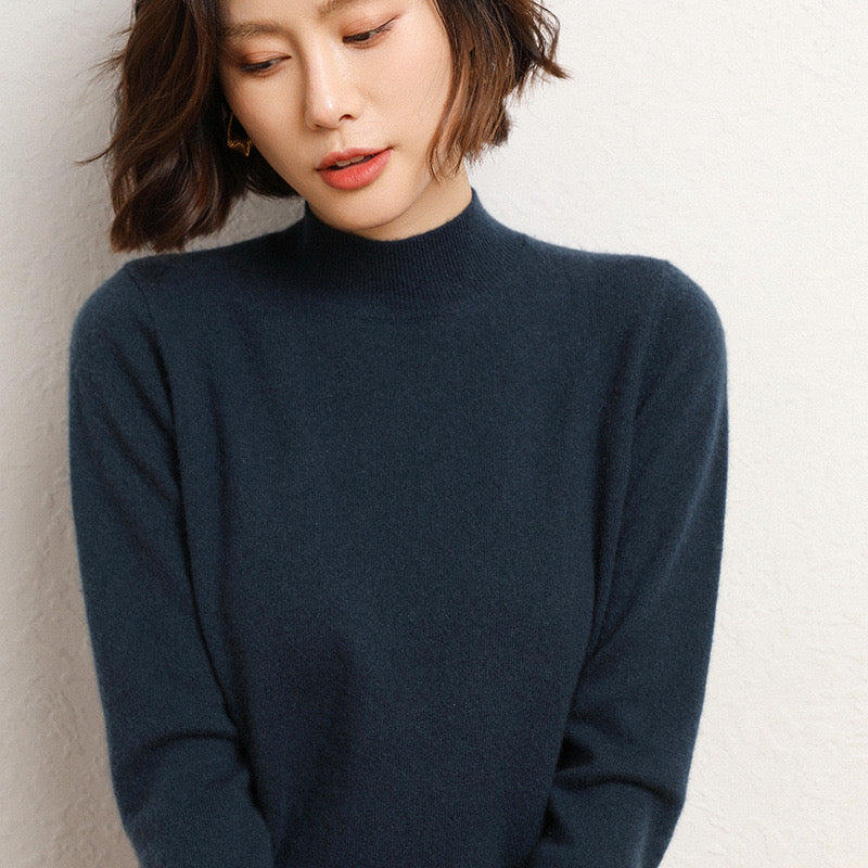 Thick Knitted Thermal Sweater for Women Loose Style