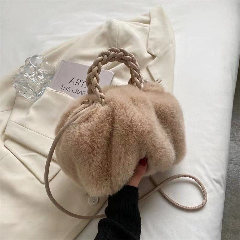 Stylish Plush Shoulder Bag