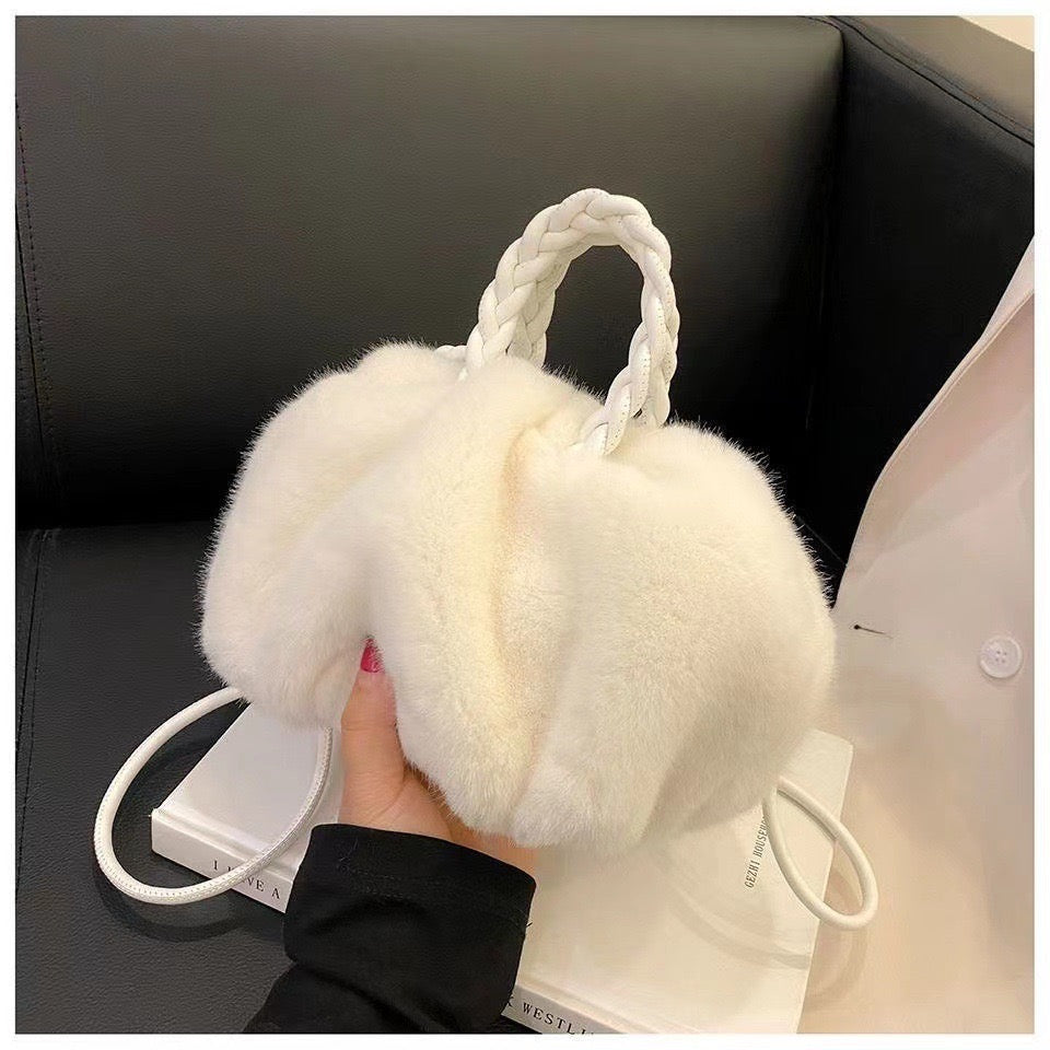 Stylish Plush Shoulder Bag