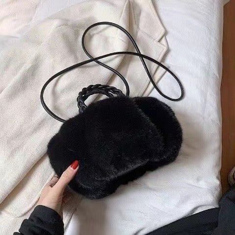 Stylish Plush Shoulder Bag