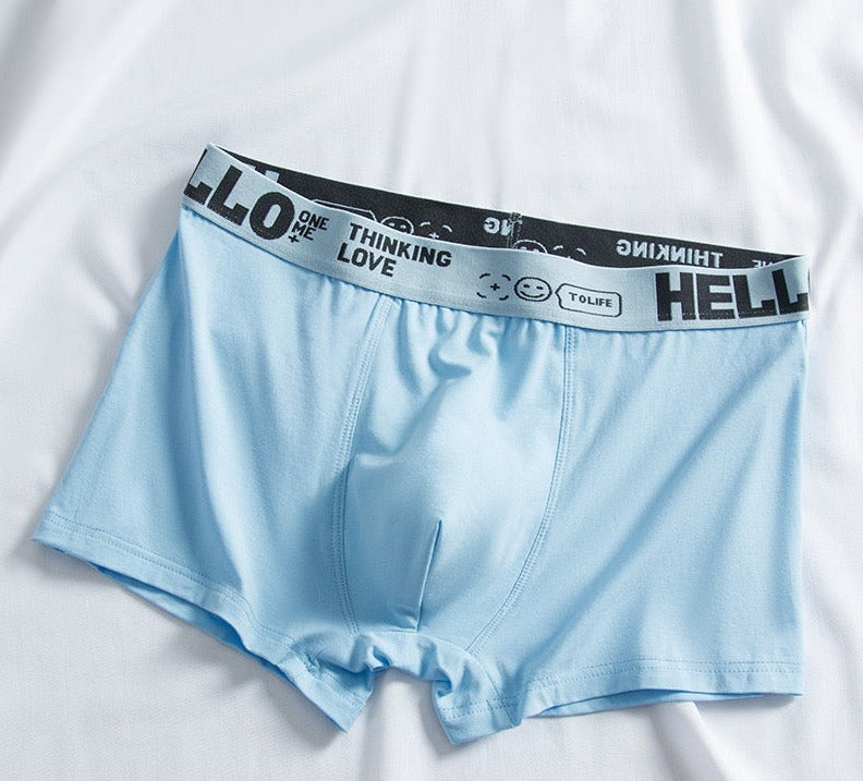 Men's Cotton Boxer Briefs Stretchy Underwear Wholesale