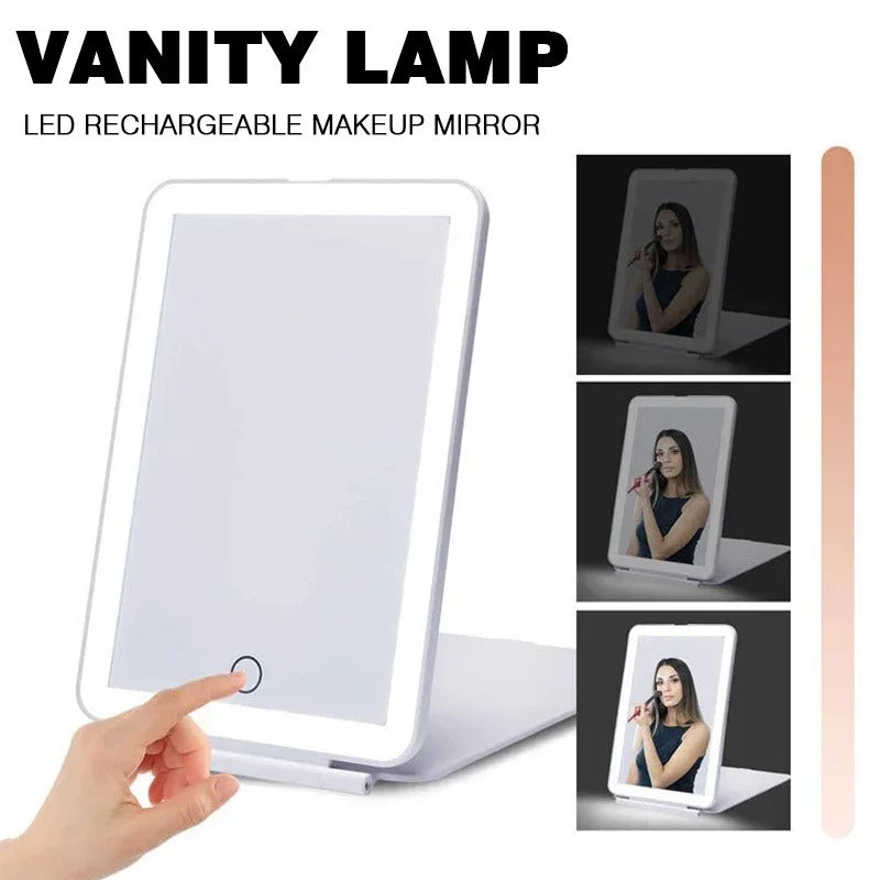LED Cosmetic Mirrors Foldable Makeup Mirror
