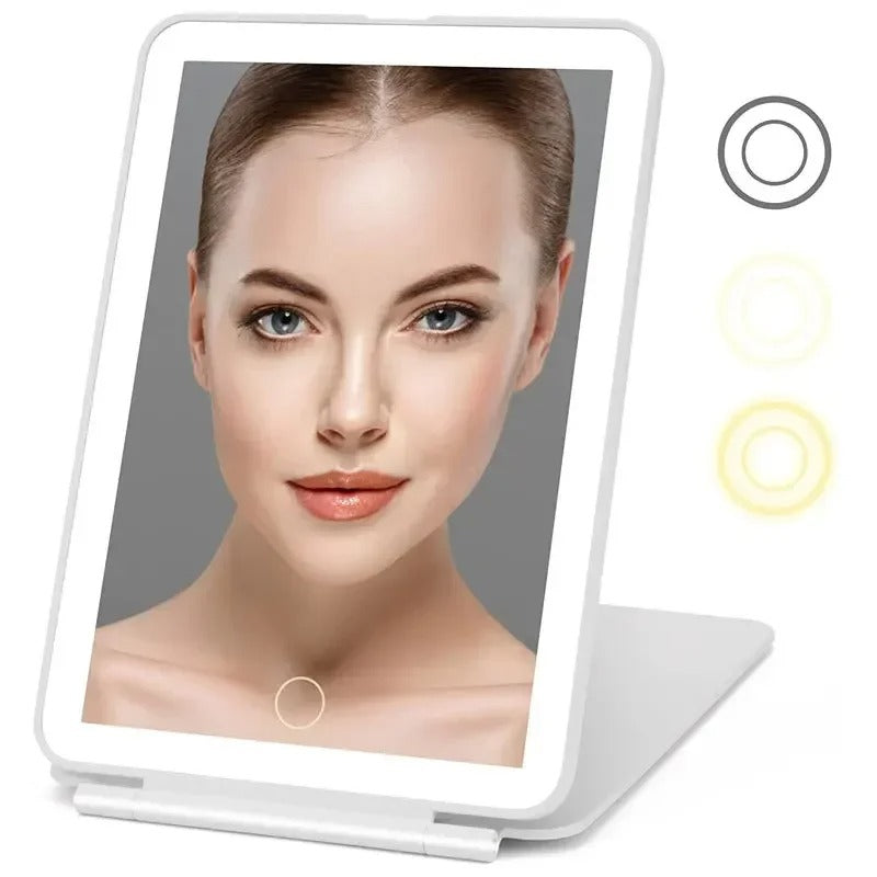 LED Cosmetic Mirrors Foldable Makeup Mirror