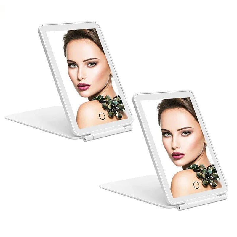 LED Cosmetic Mirrors Foldable Makeup Mirror
