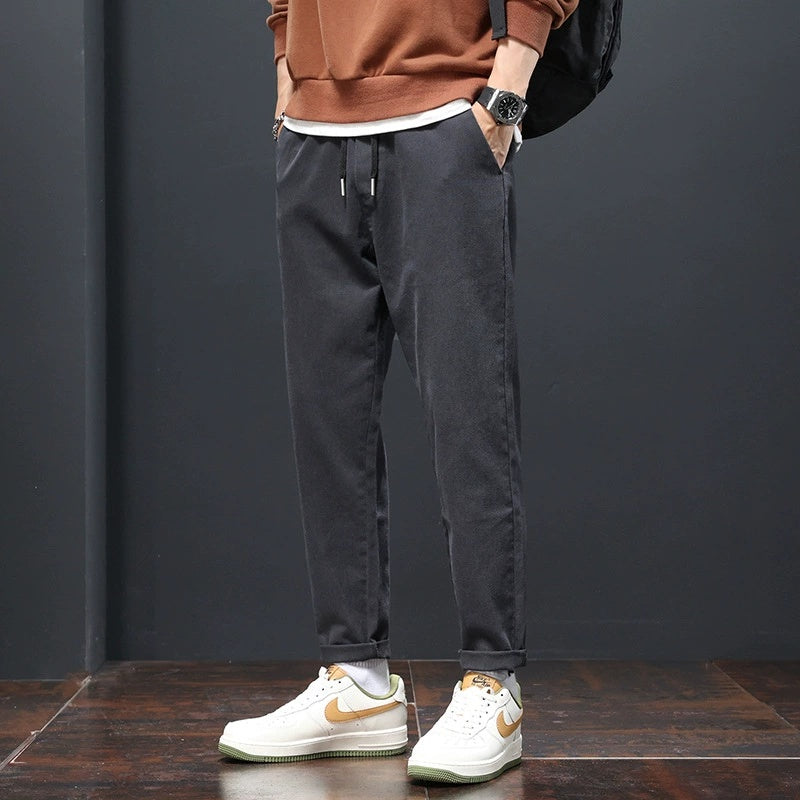 Oversized Cargo Jeans Men Streetwear Black Blue