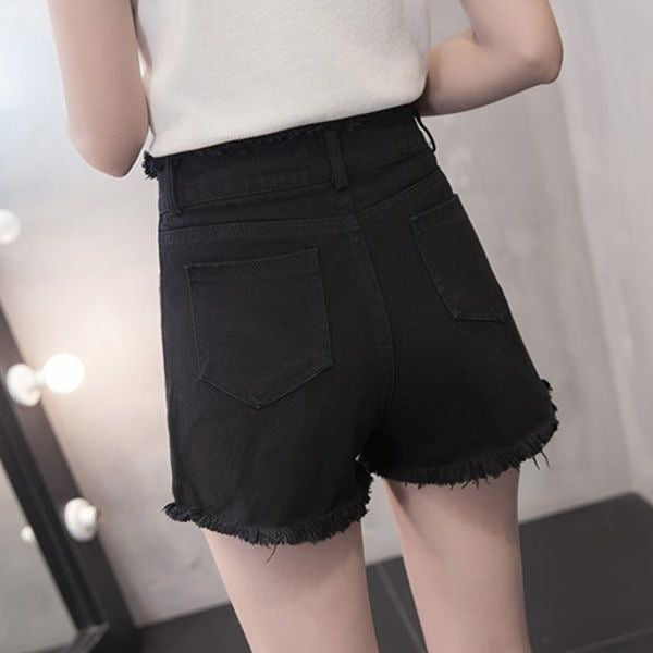 Women's High Waisted Causal Jean Shorts