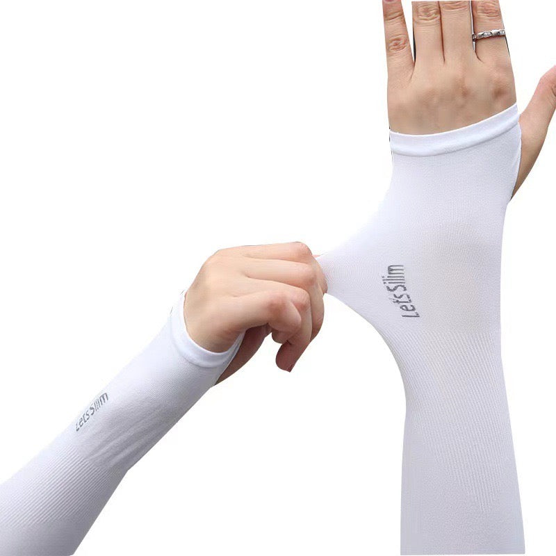 Summer Breathable UV Protection Sleeves Cover Ice Silk Cuff Running Fishing Sport Protective Arm