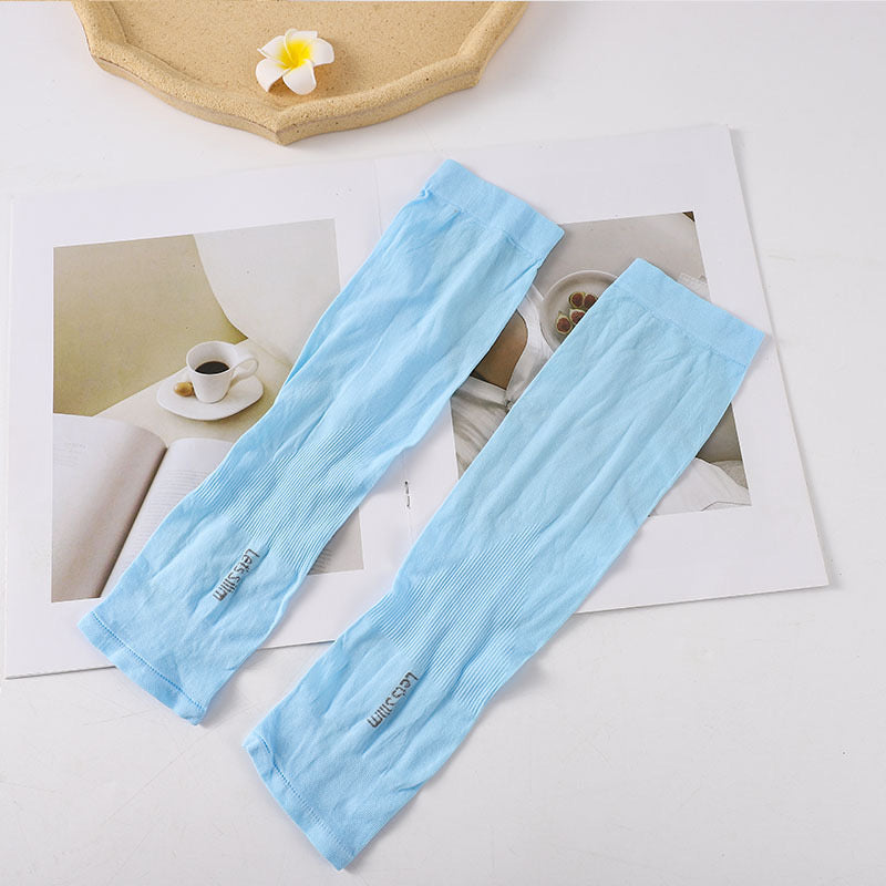 Summer Breathable UV Protection Sleeves Cover Ice Silk Cuff Running Fishing Sport Protective Arm