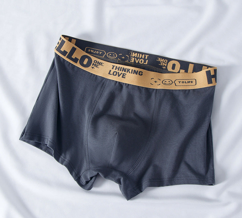 Men's Cotton Boxer Briefs Stretchy Underwear Wholesale