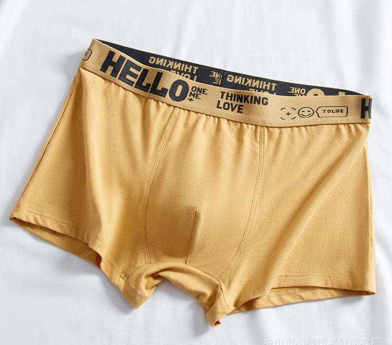 Men's Cotton Boxer Briefs Stretchy Underwear Wholesale