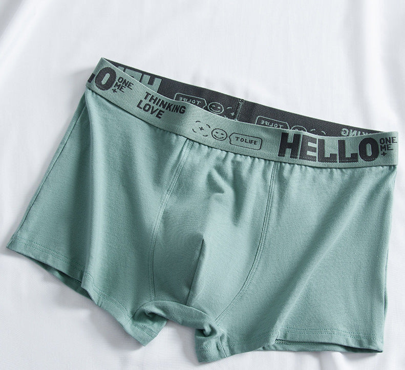 Men's Cotton Boxer Briefs Stretchy Underwear Wholesale