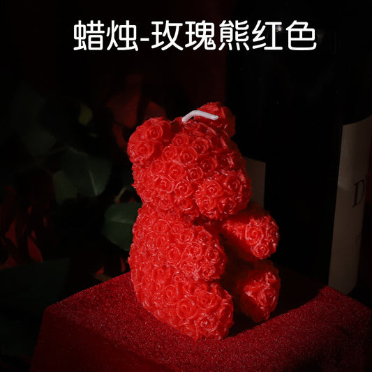 E23 SM情趣低温蜡烛捆绑套装 - 紅色小熊