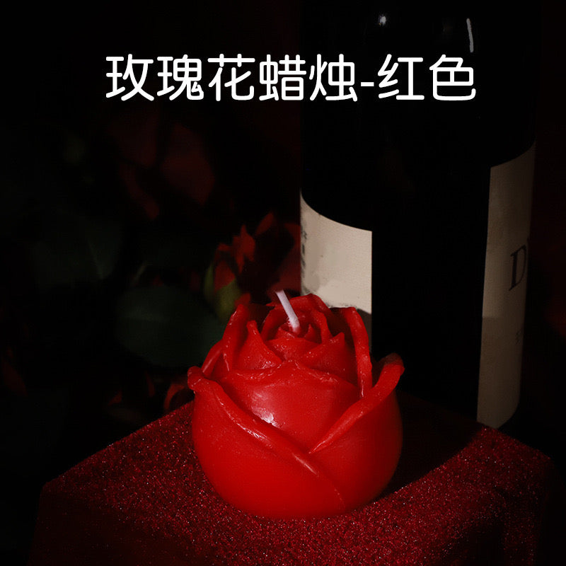 E24 SM情趣低温蜡烛捆绑套装 - 紅色玫瑰花