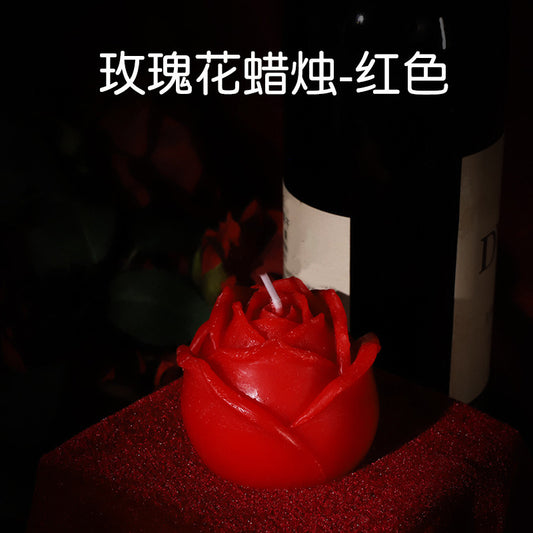 E24 SM情趣低温蜡烛捆绑套装 - 紅色玫瑰花