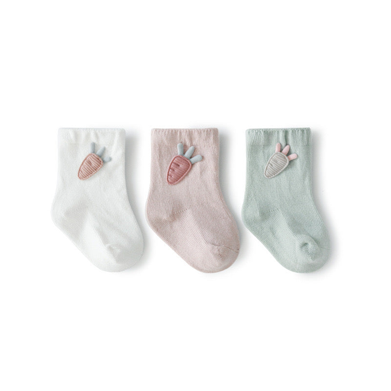 3-Piece Pack Kids Socks