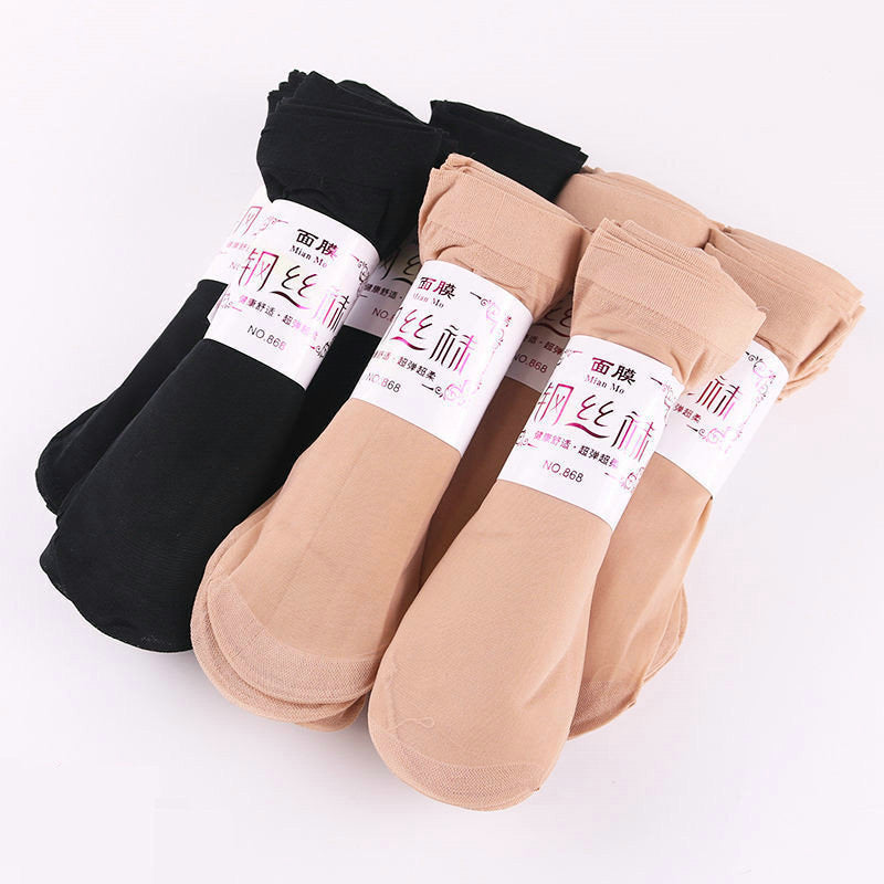 10-Pair Women's Sheer Short Stockings Wholesale