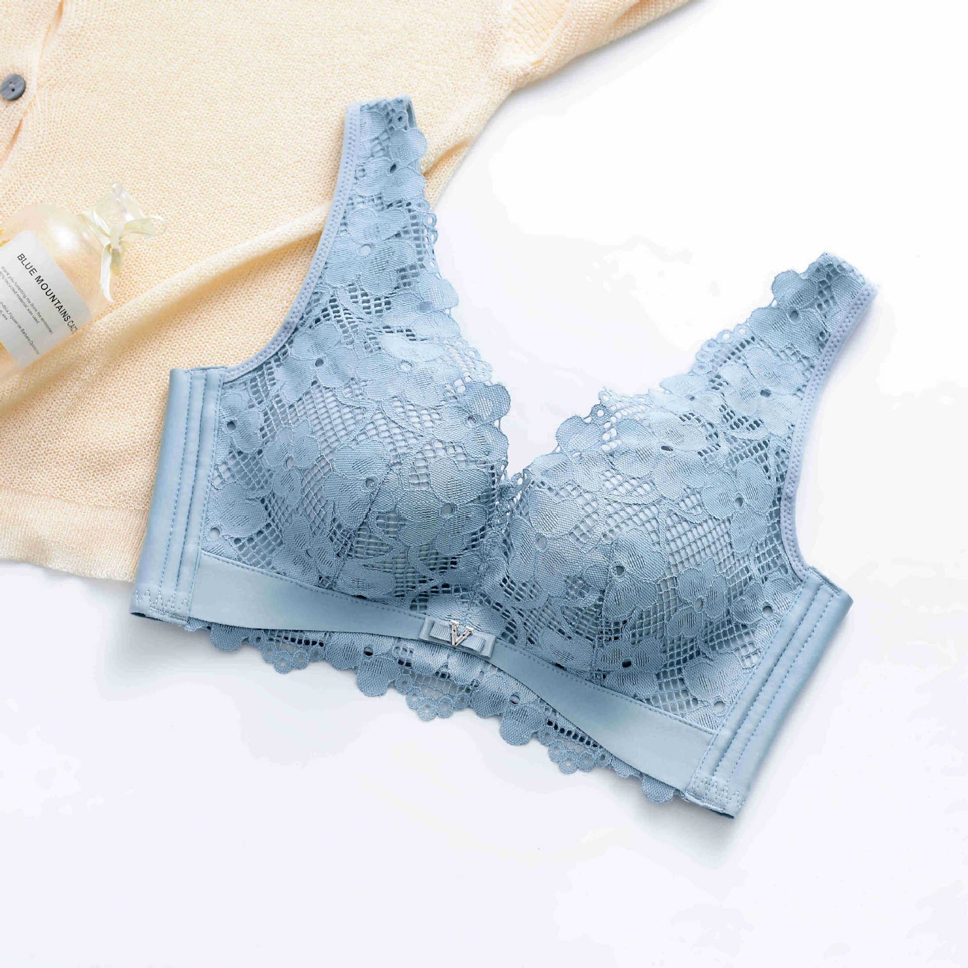 Wholesale blue comfort bra For Supportive Underwear 